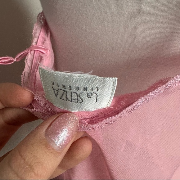 Elegant coquette la Senza Pink Lace Chemise M - Picture 5 of 5